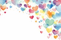 Confetti heart petal backgrounds. AI generated Image by rawpixel.