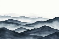 Mountain range abstract nature fog.