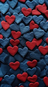  Heart pattern backgrounds repetition abundance. AI generated Image by rawpixel.