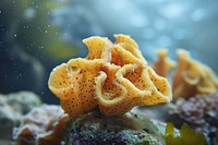 Underwater photo of sea sponge animal outdoors nature.