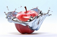 Apple melting fruit plant food.