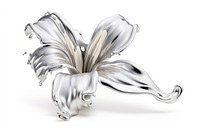 Lilly melting jewelry flower silver.