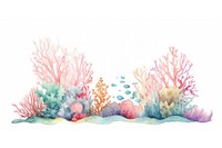 Cute sparkle coral reef outdoors aquarium nature.