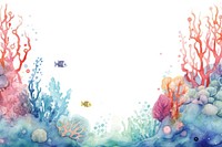 Cute sparkle coral reef outdoors painting nature.