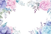 Rose border frame painting pattern flower.