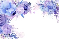 Bouquet border frame pattern flower purple.