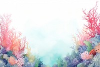 Glitter coral reef border outdoors painting nature.