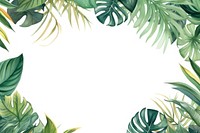 Pastel tropical leaves border outdoors pattern nature.