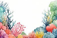 Cute colorful coral reef outdoors painting nature.