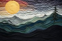 Pattern quilt art tranquility.