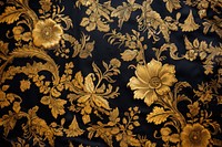 Vintage small damask pattern embroidery gold art.