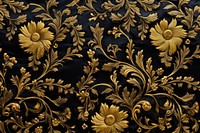 Vintage small damask pattern black gold backgrounds.
