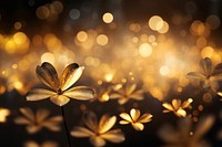 Neon black and yellow light pattern bokeh effect background flower backgrounds outdoors.