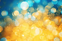 Neon yellow and blue light pattern bokeh effect background backgrounds abstract sunlight.