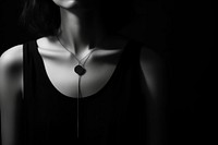 Long necklace pendent photography portrait jewelry.