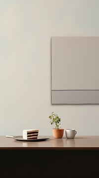 Minimal space kitchen counter furniture table art.
