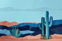 Cactus outdoors painting desert.