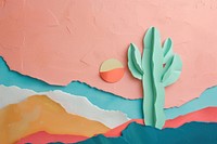 Cactus painting wall art.