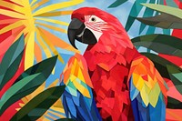 Parrot animal bird red.