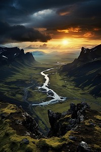 Iceland landscape outdoors nature tranquility.