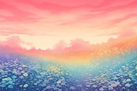 Spring field of flowers landscapes backgrounds outdoors nature.