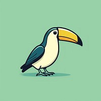 Toucan bird animal beak side view. AI generated Image by rawpixel.