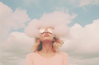  Clouds photography sunglasses portrait. AI generated Image by rawpixel.