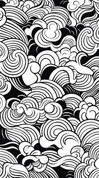  Abstract doodle pattern drawing white. AI generated Image by rawpixel.
