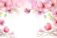 Cute pink flower branch blossom pattern plant.