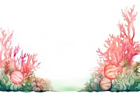 Coral border outdoors painting nature.