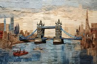 London bridge architecture painting craft.