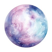 Metaverse in Watercolor style astronomy universe planet.