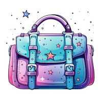 Galaxy element of bag in illustration handbag galaxy purse.