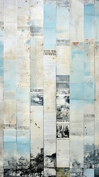 Wallpaper ephemera pale Blue sky Antique architecture collage art.