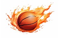 Basketball ball sports competition glowing. AI generated Image by rawpixel.
