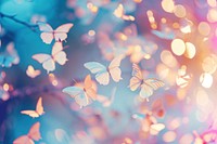 Butterfly shaped pattern bokeh effect background backgrounds butterfly outdoors.