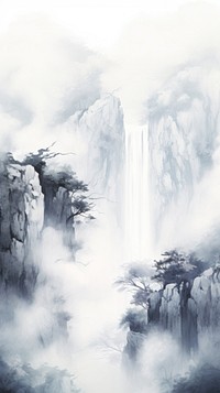 Waterfall backgrounds outdoors nature.
