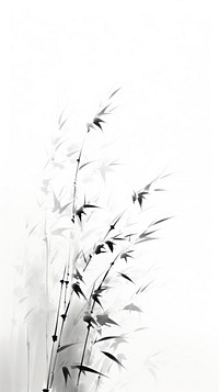 White plant monochrome fragility.