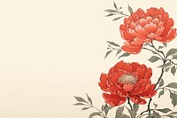 Peony wallpaper pattern flower. AI generated Image by rawpixel.