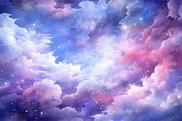 Metaverse in Watercolor style backgrounds astronomy universe.