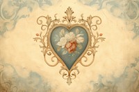 Illustration of heart painting backgrounds pattern.