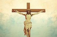 Illustration of jesus cross crucifix symbol representation.
