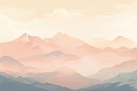 Illustration of serene mountain backgrounds outdoors nature.