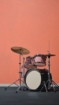 Minimal space drum set drums percussion membranophone.