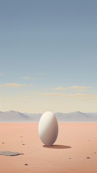 Minimal space easter egg outdoors horizon desert.