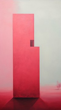 Minimal space nature painting art architecture.