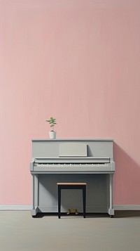 Minimal space piano keyboard architecture harpsichord.