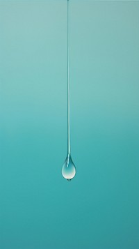 Minimal space water drop simplicity turquoise lighting.