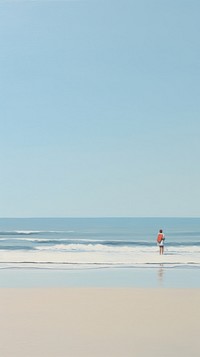 Minimal style beach outdoors horizon nature.