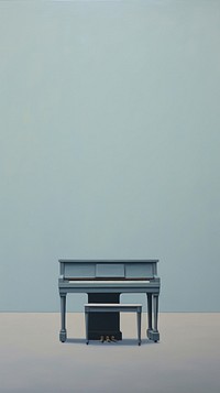 Minimal piano furniture table architecture.